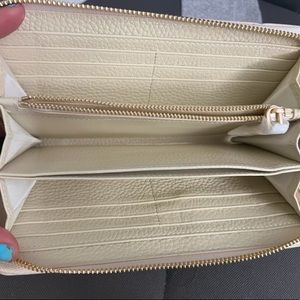 Valentino Rockstud Spike continental wallet zip around with studs edges